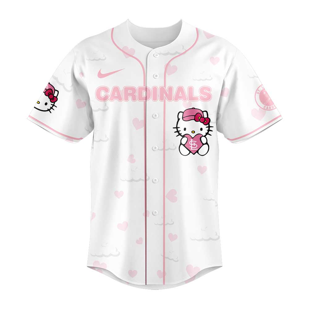 Limited Edition St.Louis Cardinals x Hello Kitty Night Plus Jersey