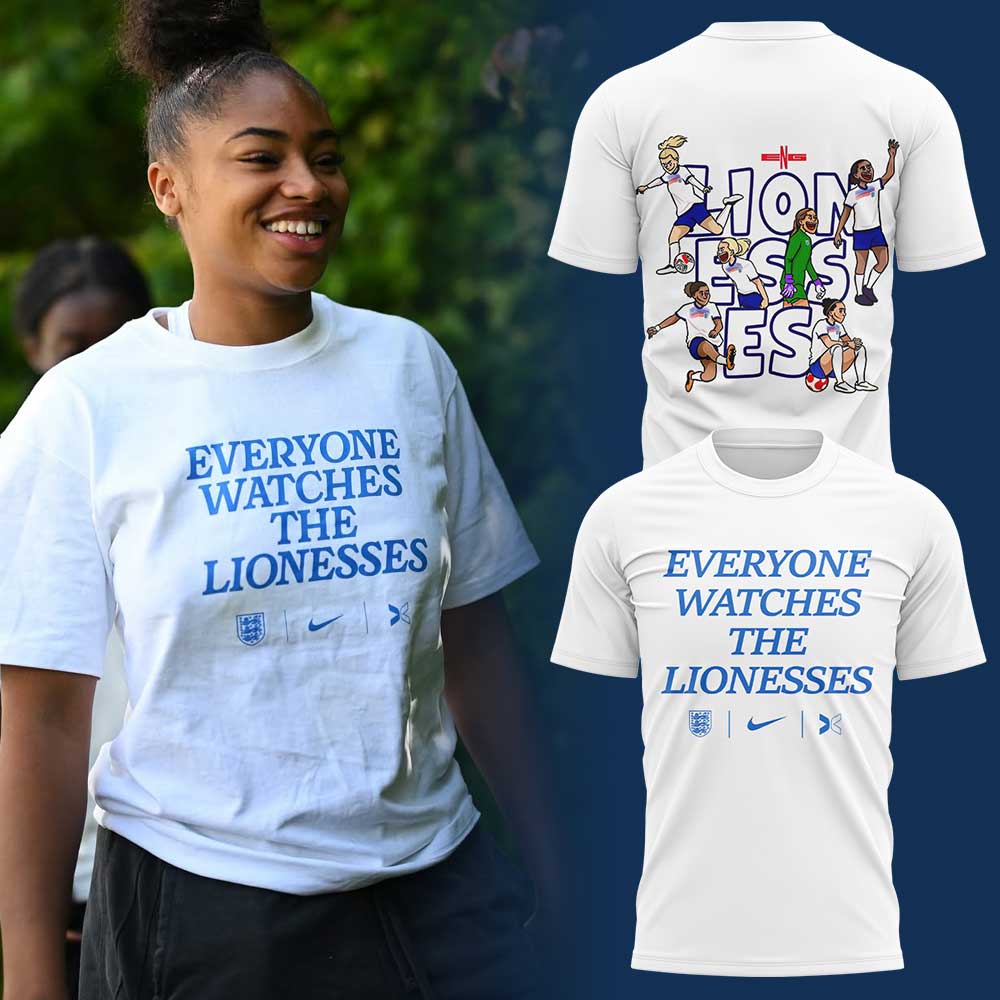 Limited Edition England “Everyone Watches the Lionesses” T-Shirt