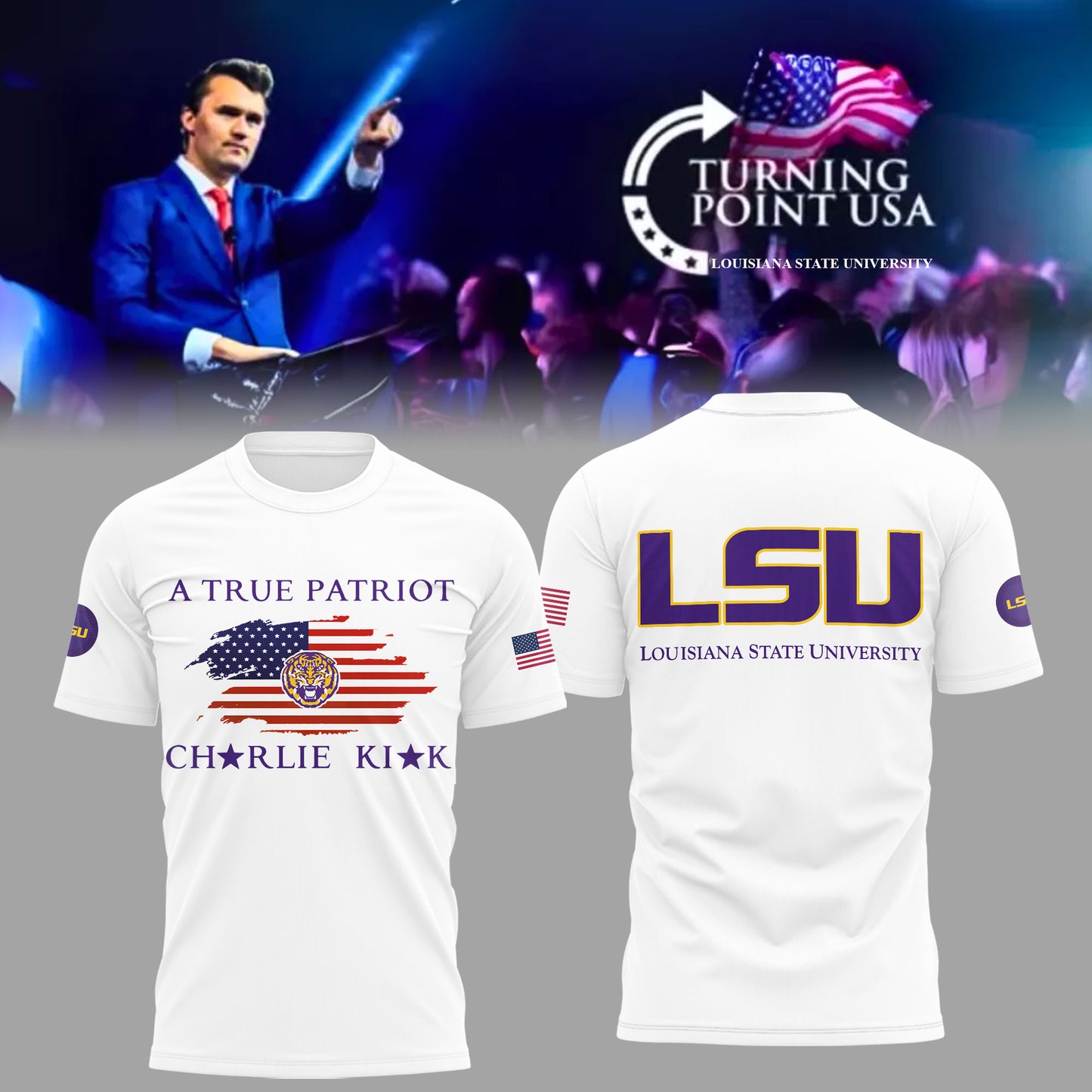 Limited Edition Louisiana State University x Turning Point USA Shirt