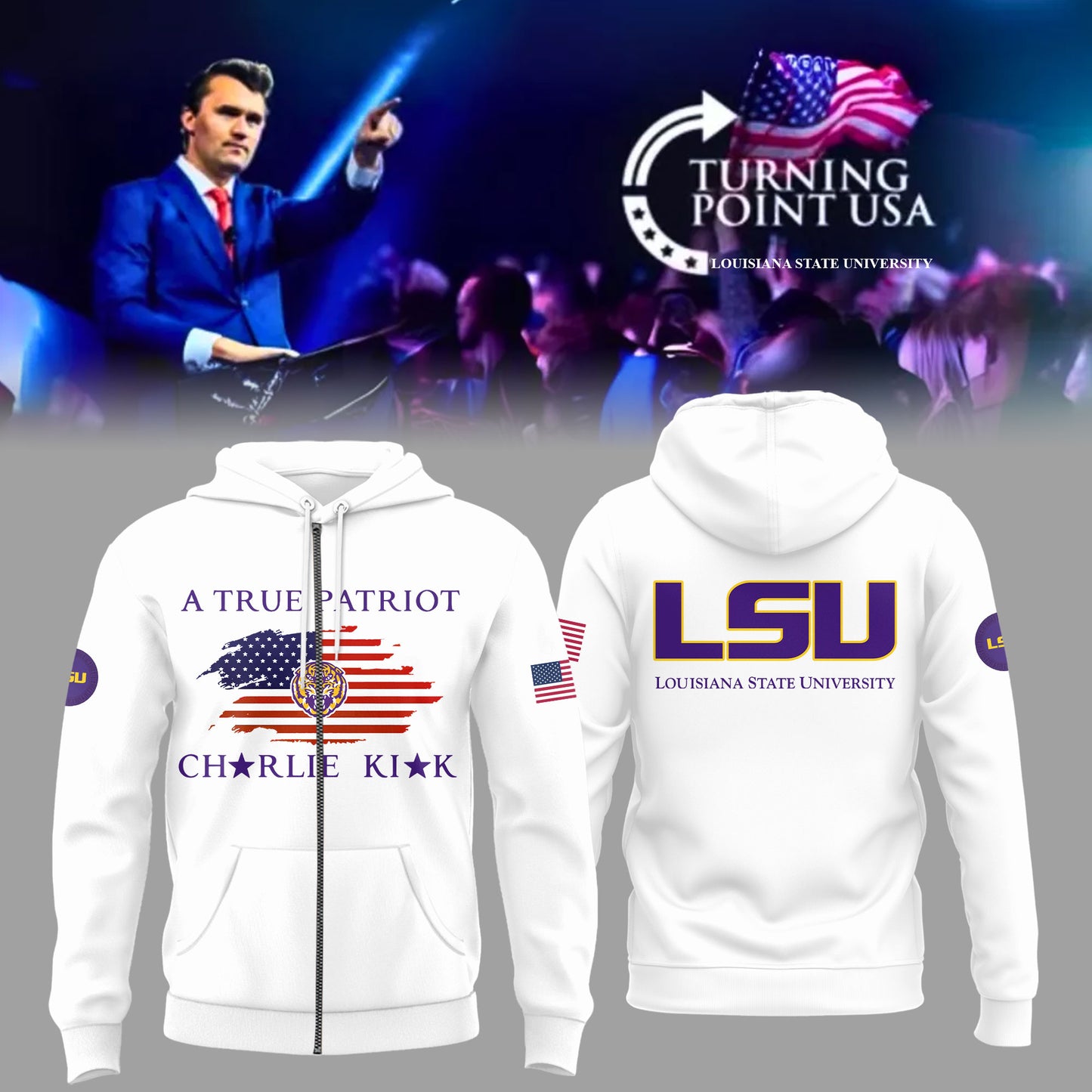 Limited Edition Louisiana State University x Turning Point USA Hoodie