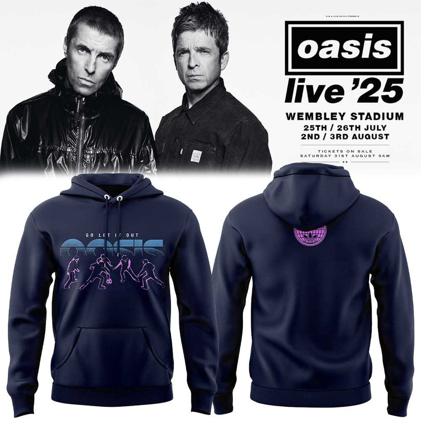 Limited Edition Oasis “Live ’25” Go Let It Our Hoodie