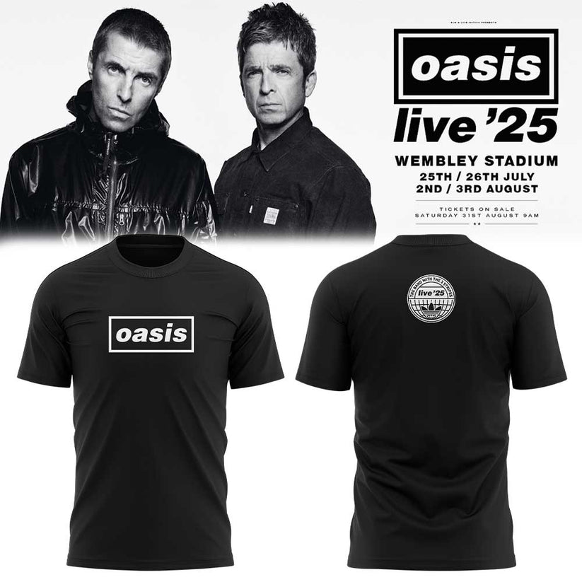 Limited Edition Oasis “Live ’25” Black Shirt