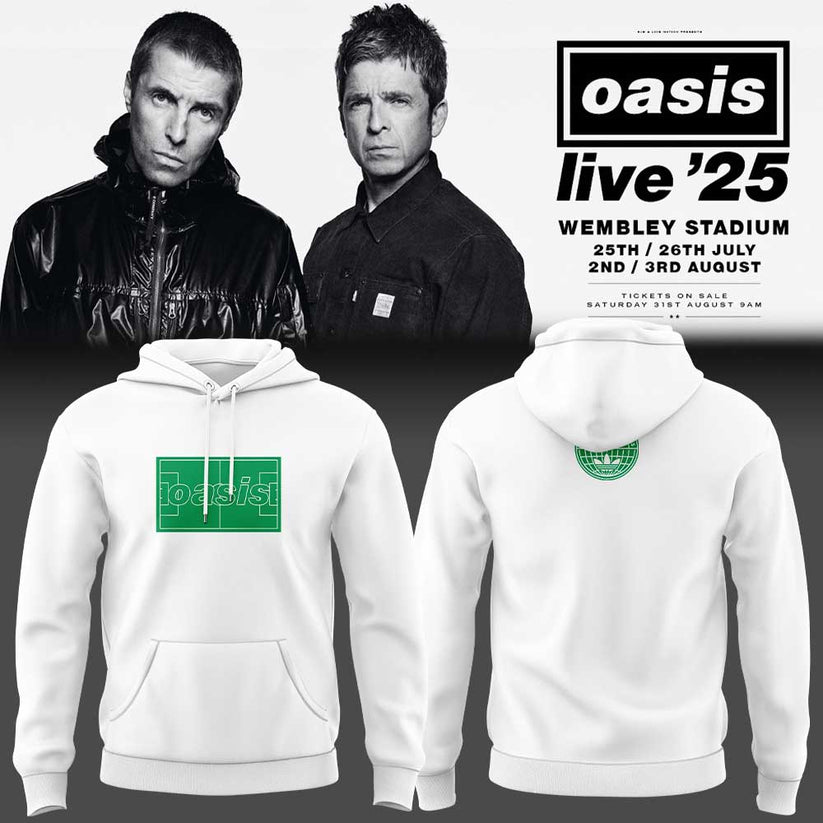 Limited Edition Oasis “Live ’25” White Hoodie