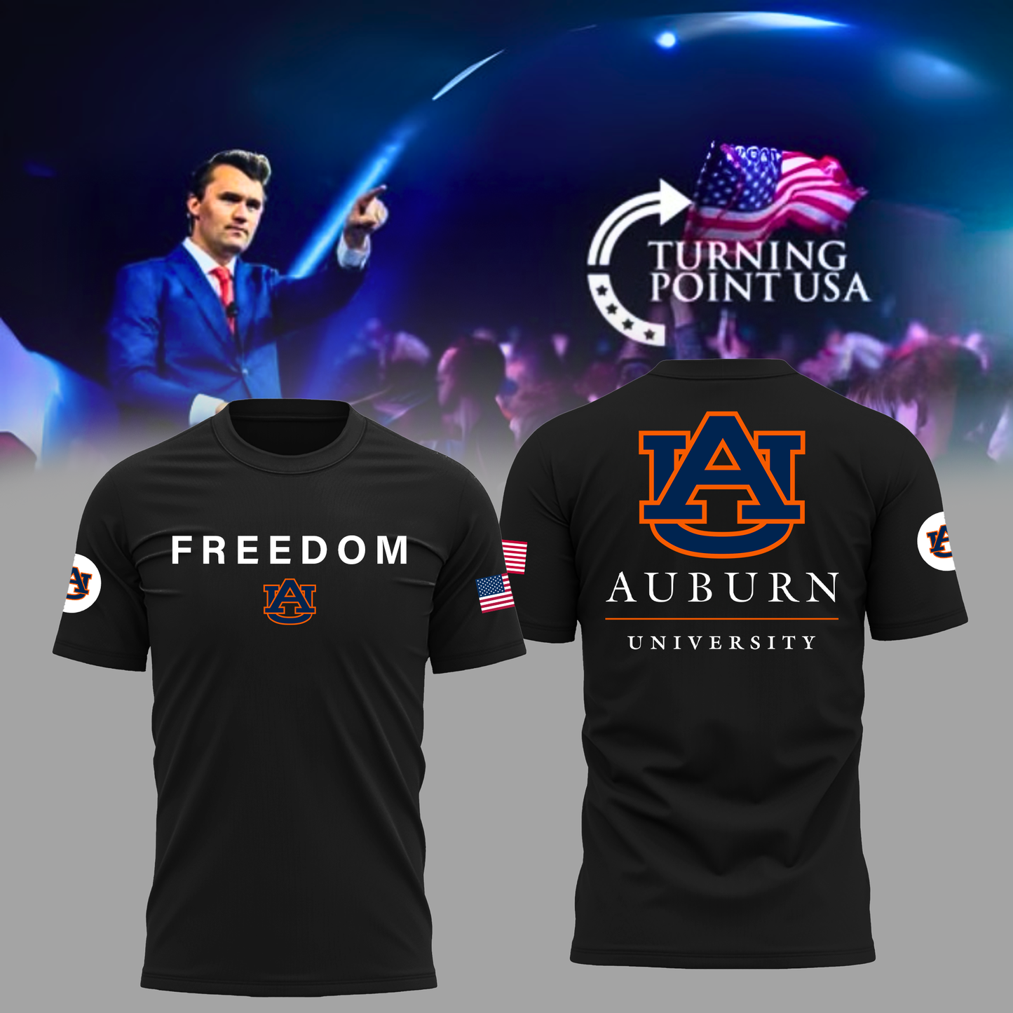 Limited Edition Auburn University x Turning Point USA T-Shirt