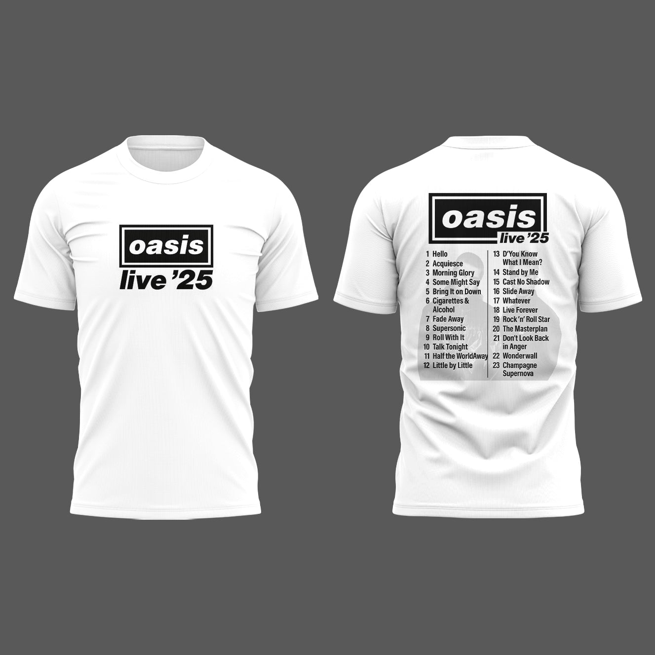 Limited Edition Oasis live 25 T-Shirt
