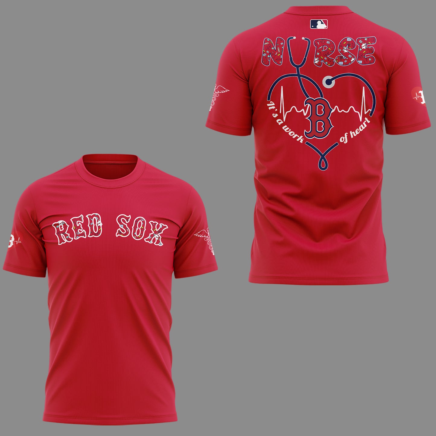 Limited Edition Red Sox Baseball NURSES NIGHT TShirt
