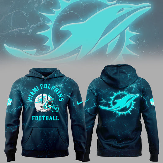 Limited Edition Dolphins Football Special Logo X Hoodie V2