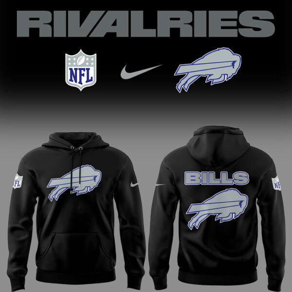Limited Edition Bills Football Rivalries Teaser Logo Black Hoodie