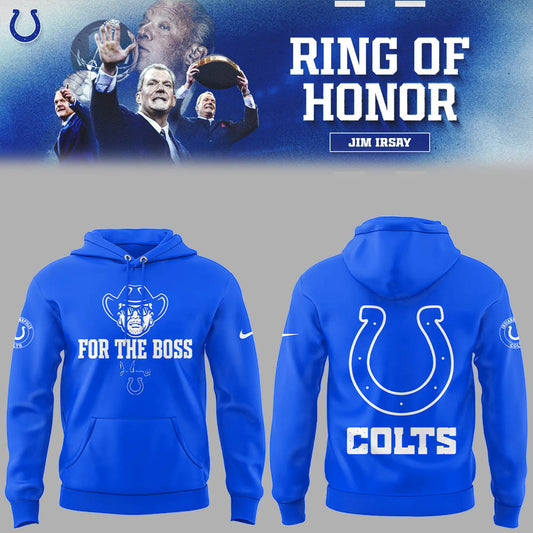 Limited Edition Indianapolis Colts "Honoring the memory of Jim Irsay" Hoodie-LL25090710031