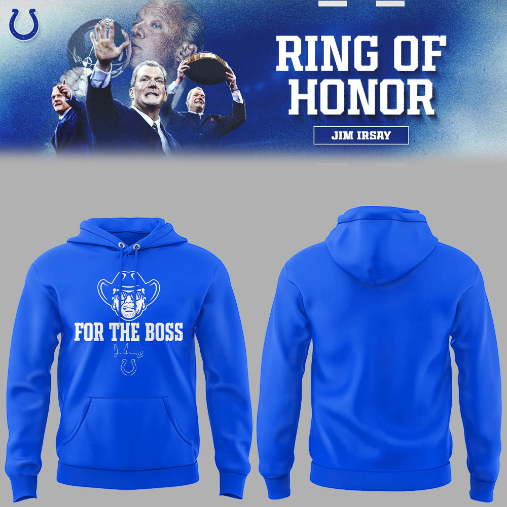 Limited Edition Indianapolis Colts "Honoring the memory of Jim Irsay" Hoodie-LL25090710032