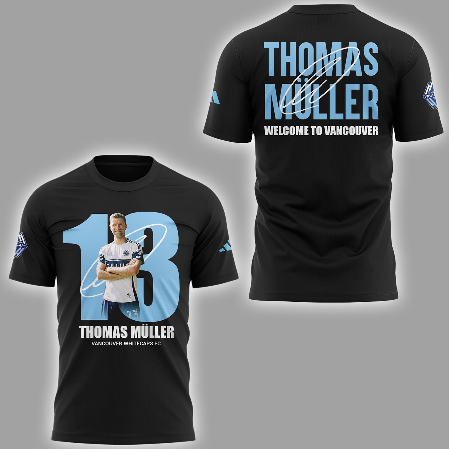 Limited Edition Thomas Müller to Whitecaps FC Tshirt-ND08072526