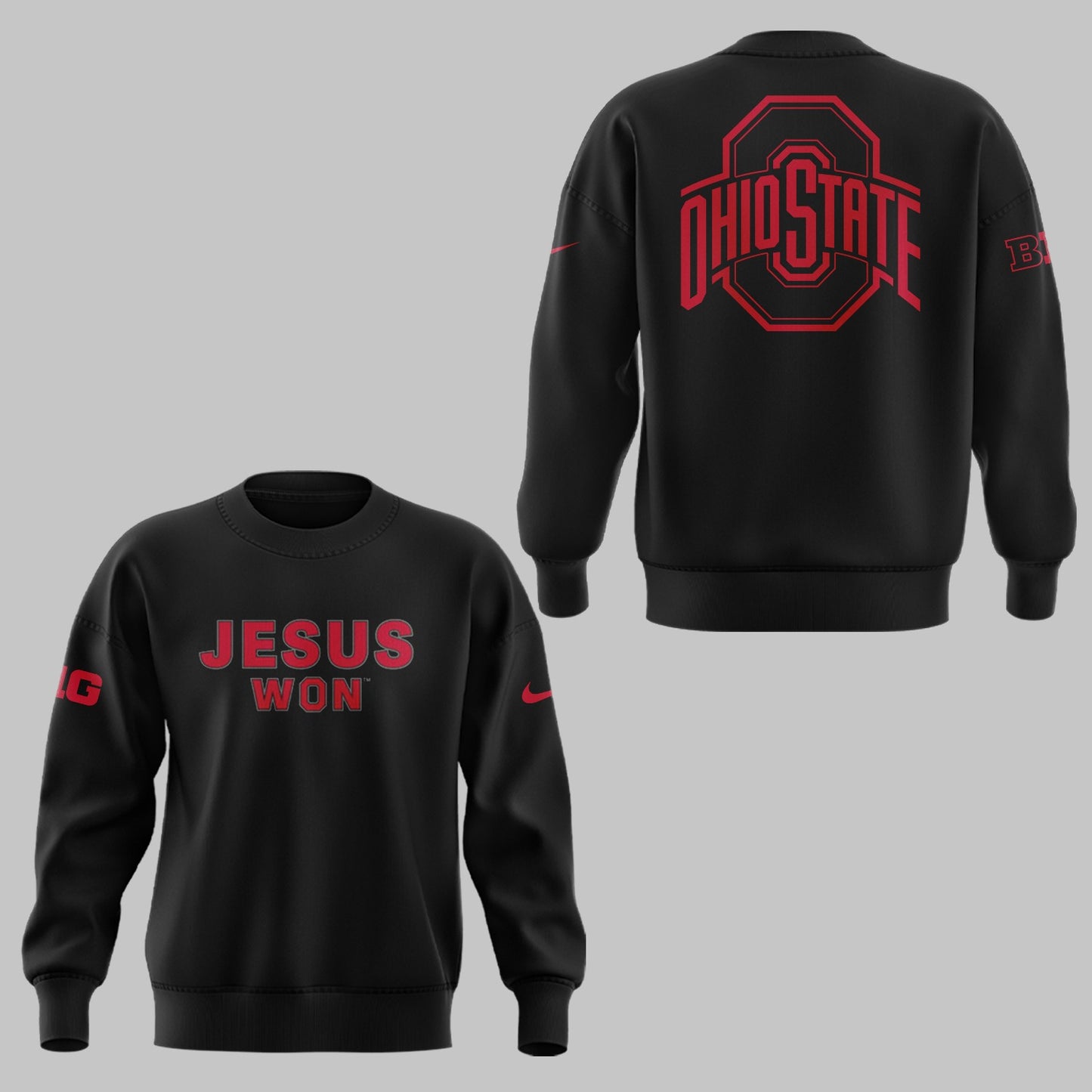Limited Edition JESUS WON Black Sweatshirt