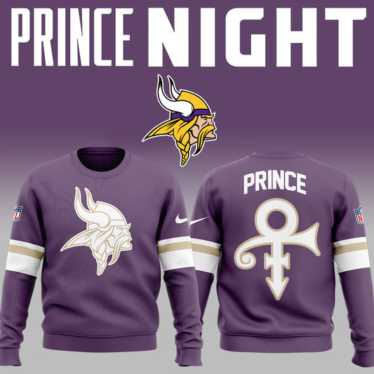 Limited Edition Minnesota Vikings x Prince Night 2025 Sweatshirt