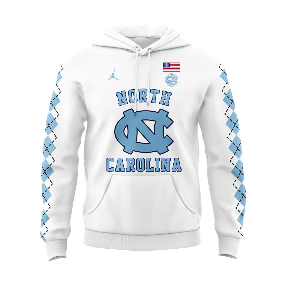Limited Edition UNC Basketball White Version1 Hoodie -  - Carolina Tar Heels Shirt