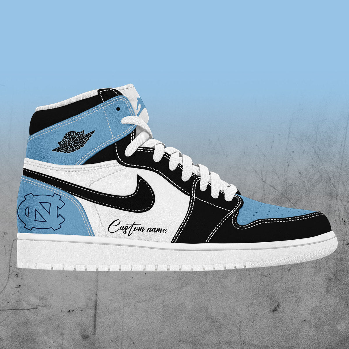 Limited Edition UNC Basketball Custom Name For Fans Shoes