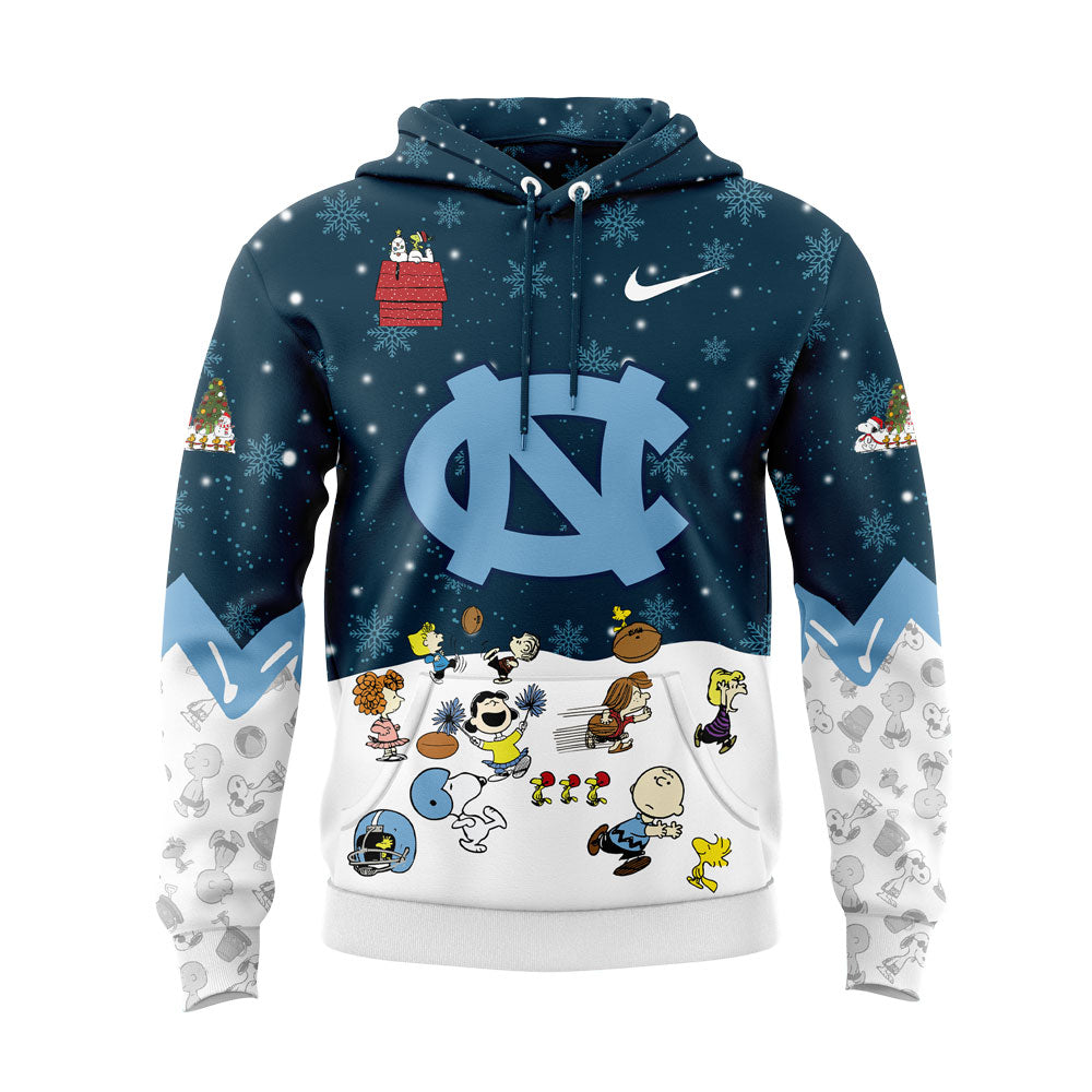 UNC Football Peanuts Snoopy Hoodie - - Carolina Tar Heels Shirt