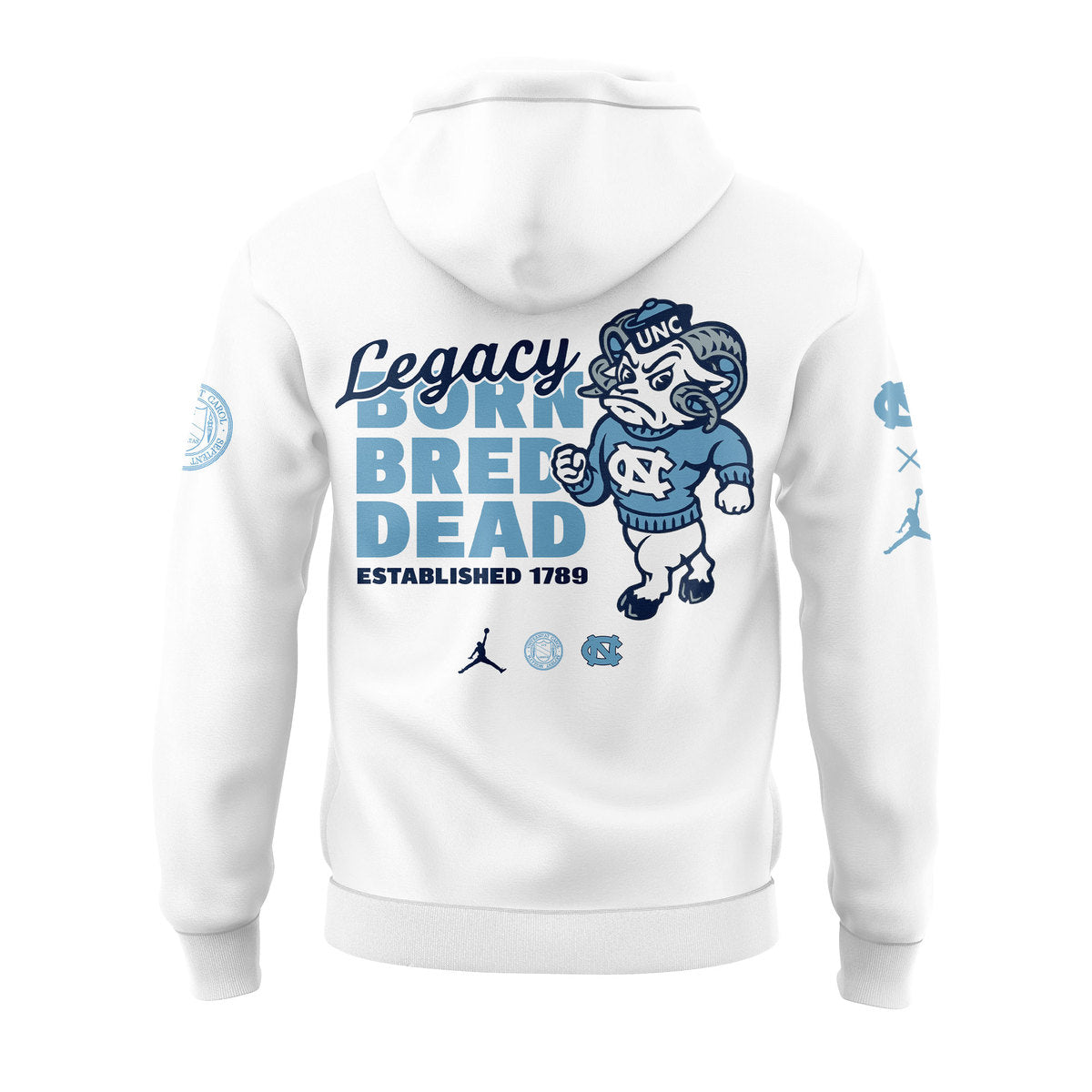Limited Edition UNC Basketball LEGACY BORN BRED DEAD Hoodie -  - Carolina Tar Heels Shirt