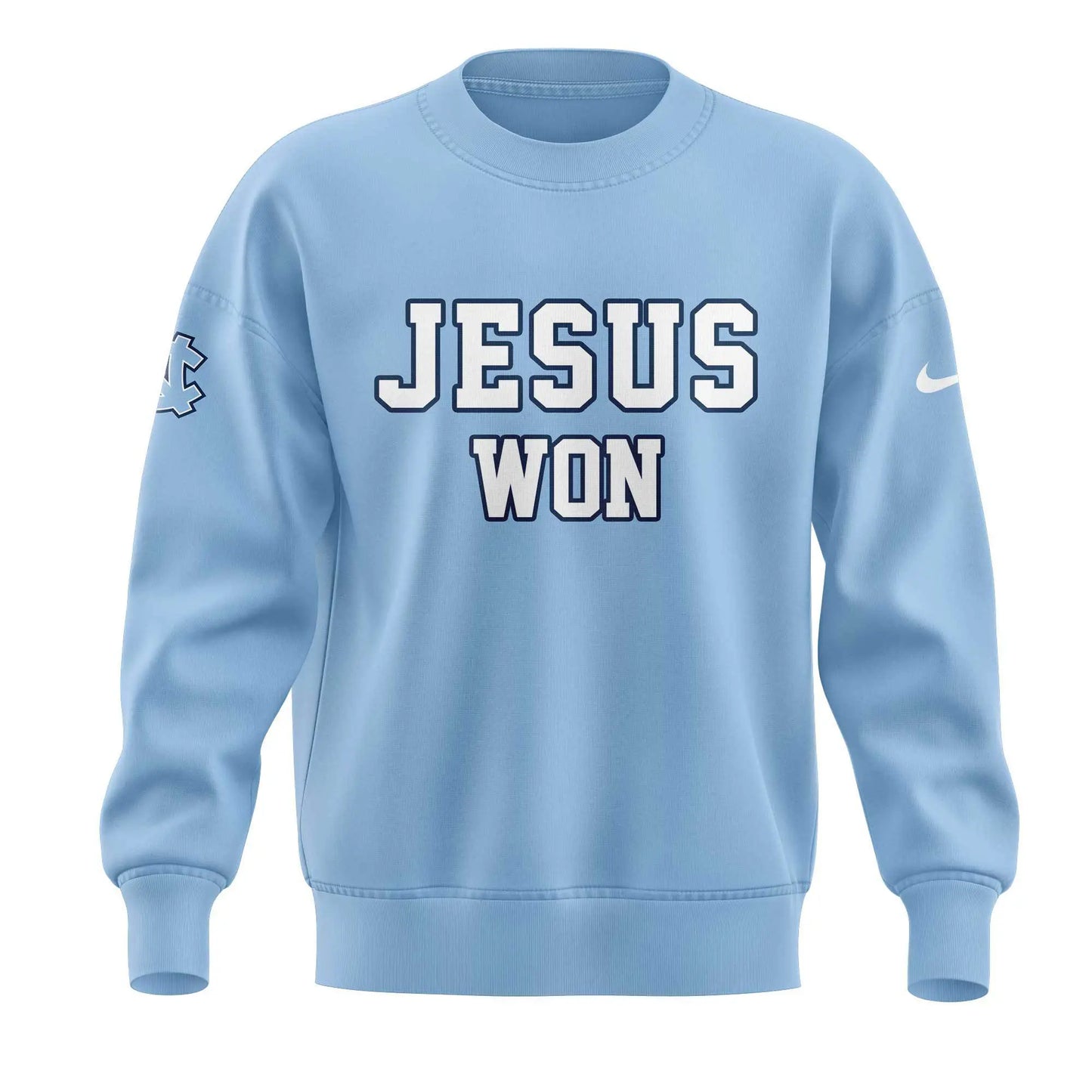 Limited Edition UNC Football JESUS WON Sweatshirt -  - Carolina Tar Heels Shirt