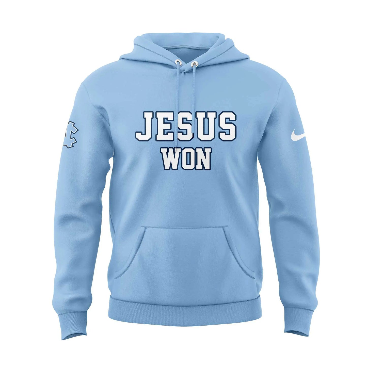 Limited Edition UNC Football JESUS WON Hoodie -  - Carolina Tar Heels Shirt