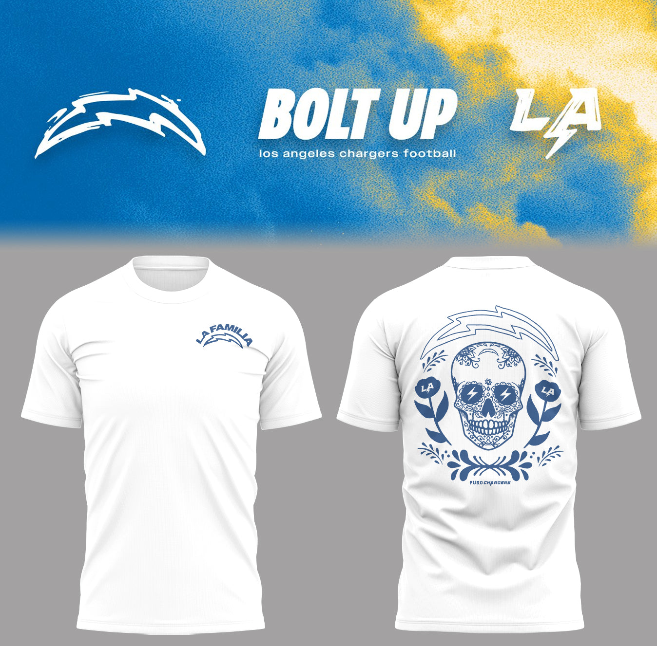 Limited Edition Chargers Bolt Up Shirt-PA073125005