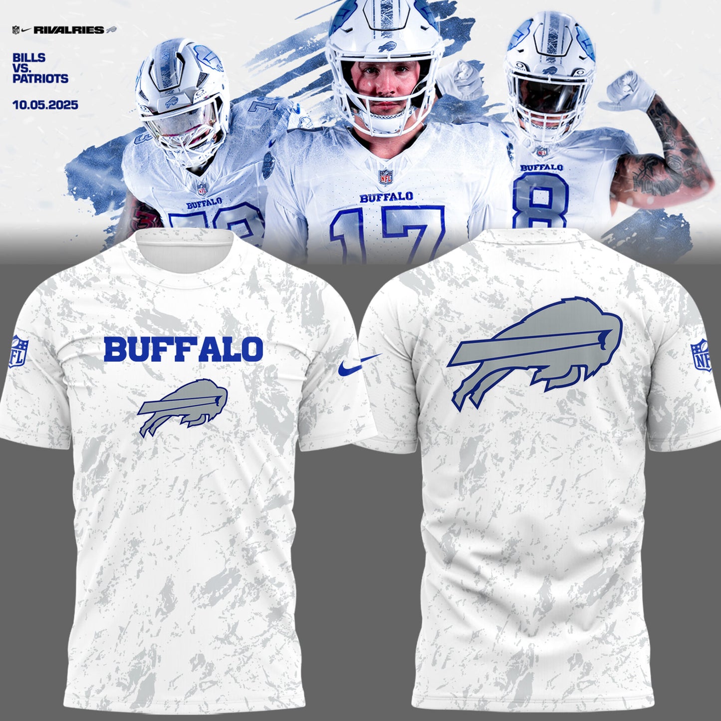 Limited Edition Bills Football Rivalries 25′ TShirt