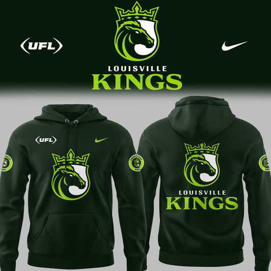 Limited Edition Louisville Kings Football Green Hoodie