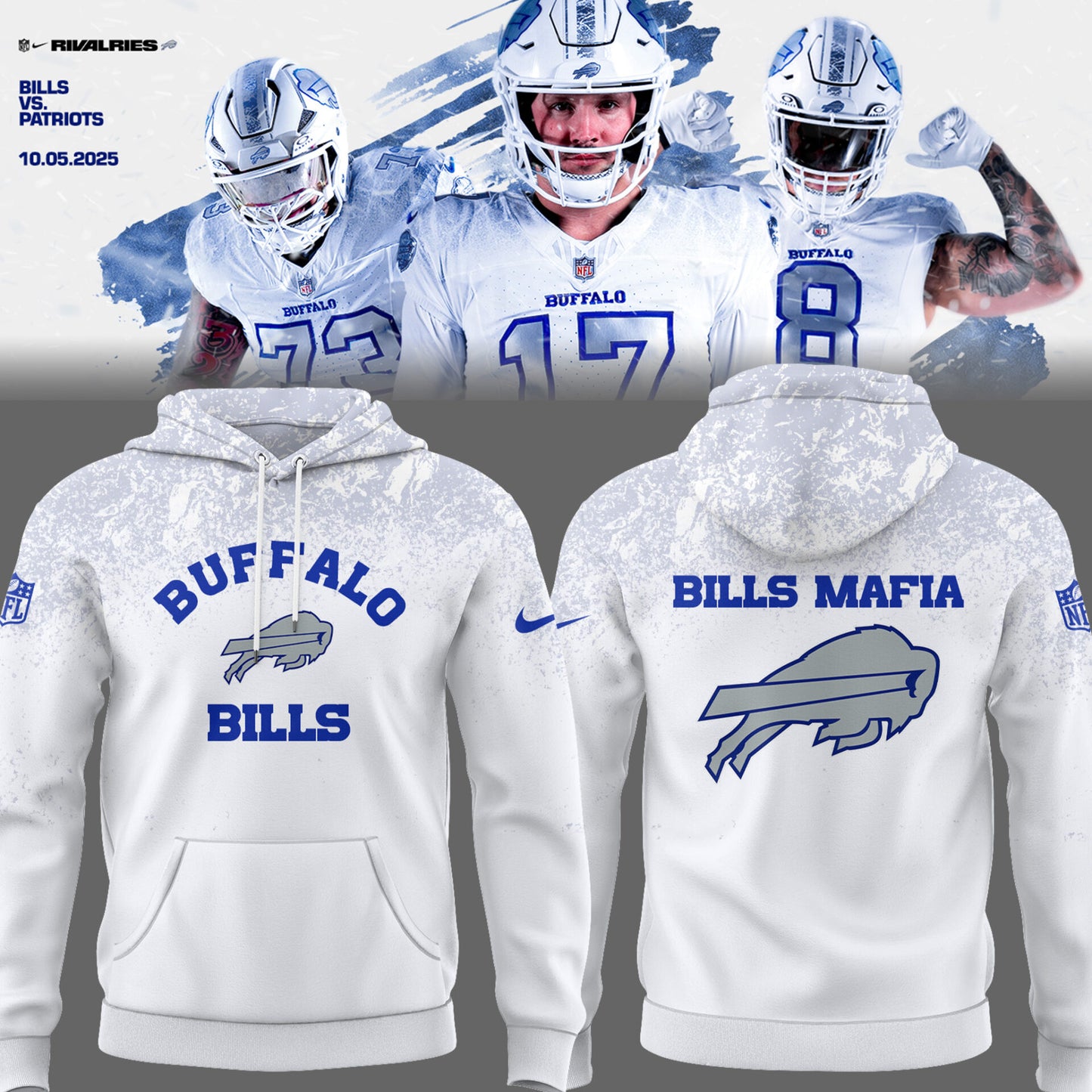 Limited Edition Bills Football Rivalries 25′ Hoodie