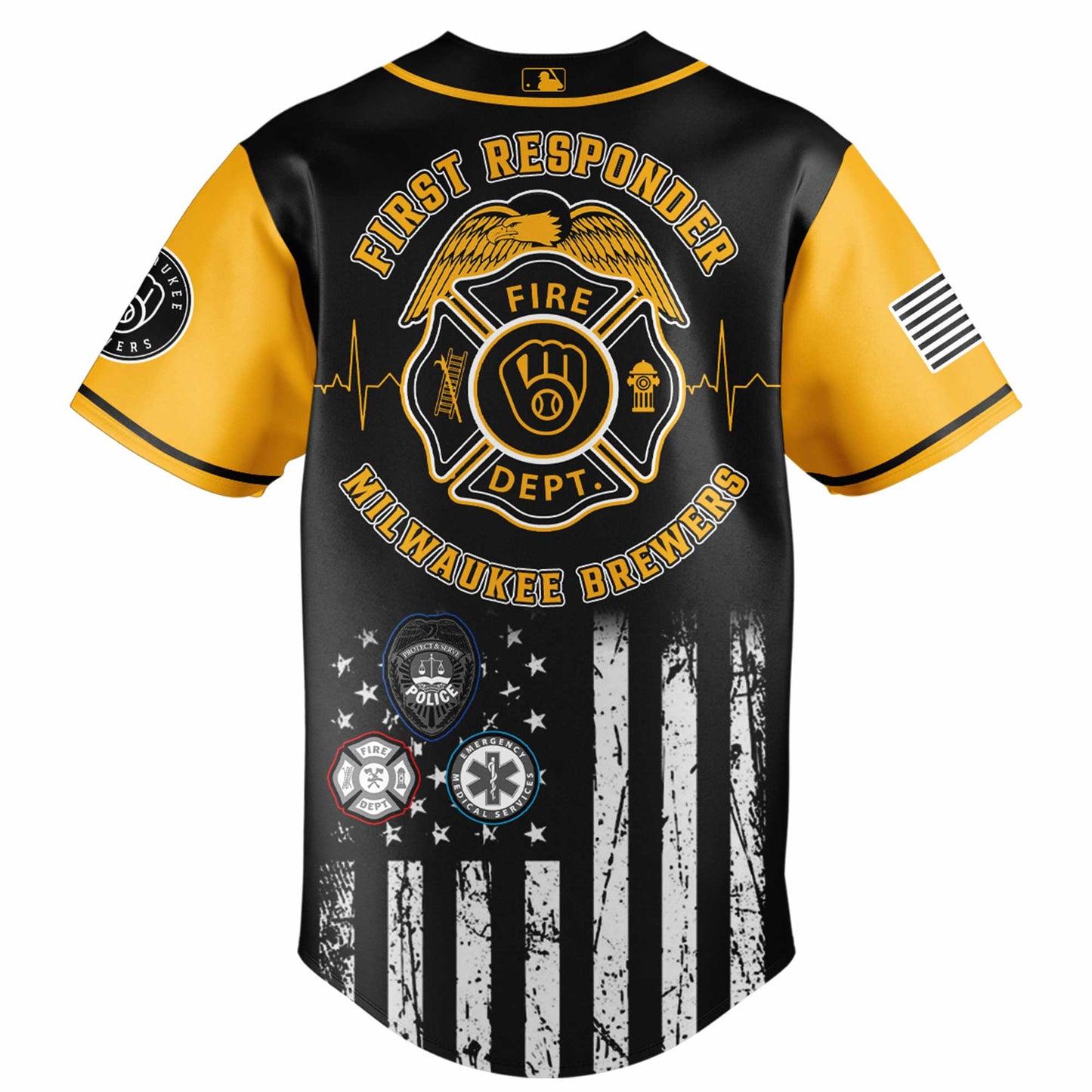 Milwaukee Brewers  x First Responders Night Jersey Limited Edition
