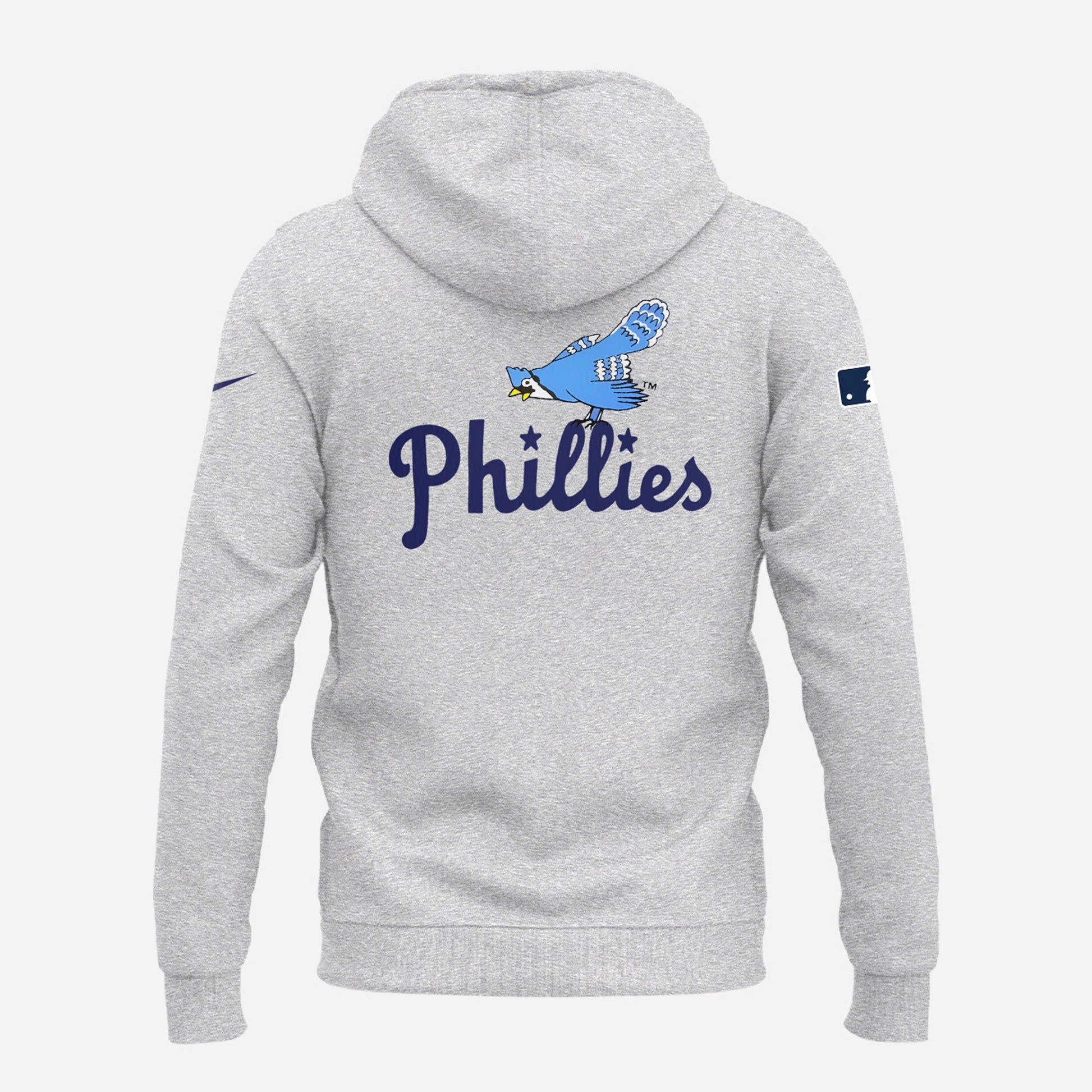 Limited Edition Grey Blue Jay Logo 40's Hoodie For Fans
