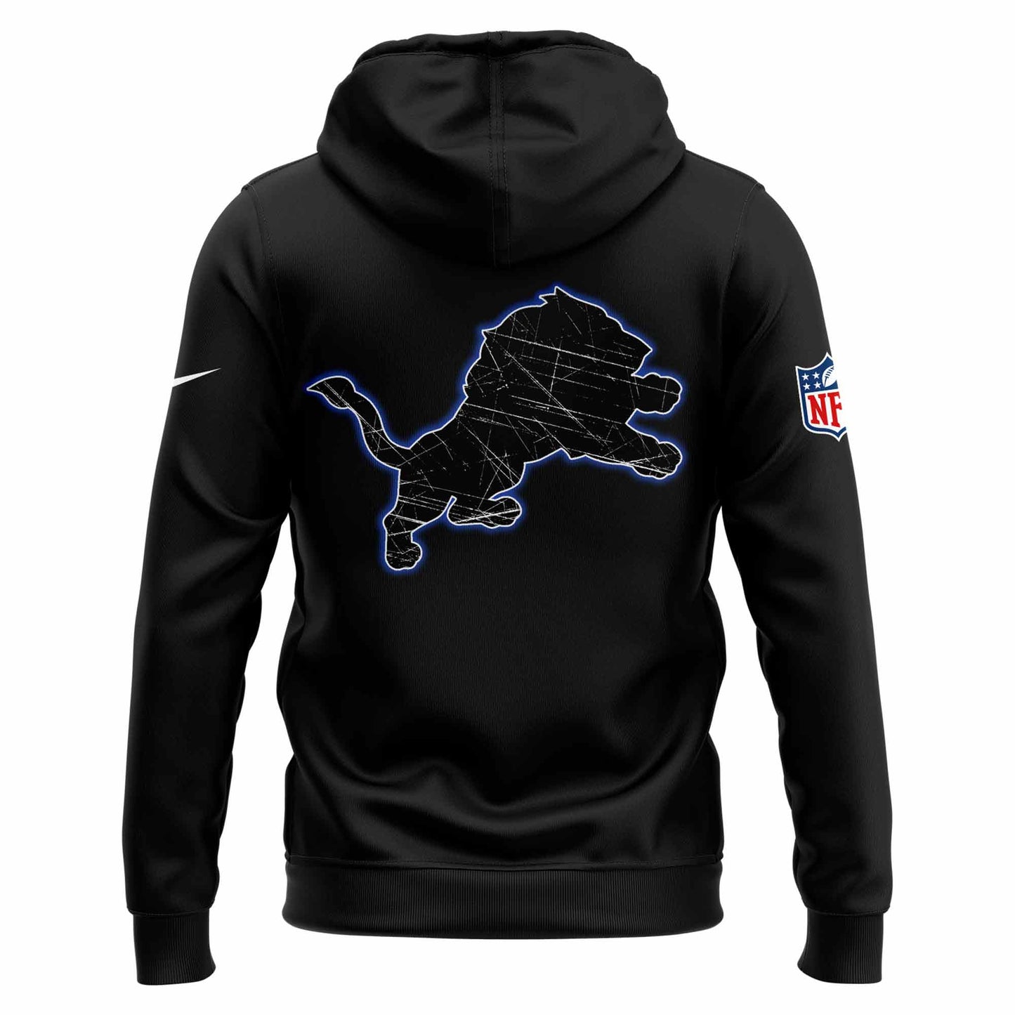 Detroit Lions Skull Hoodie (Black)