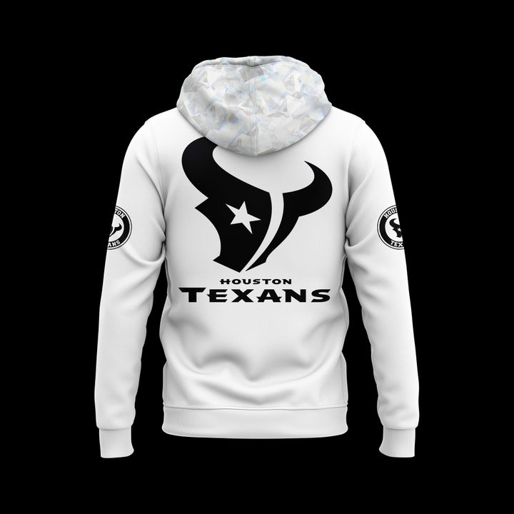 Limited edition Houston Texans Icy White Hoodie 2025