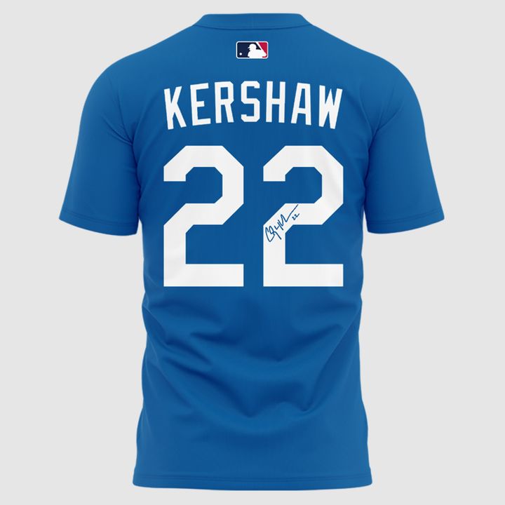 2025 limited edition t-shirt of the Los Angeles Dodgers for Clayton Kershaw fans
