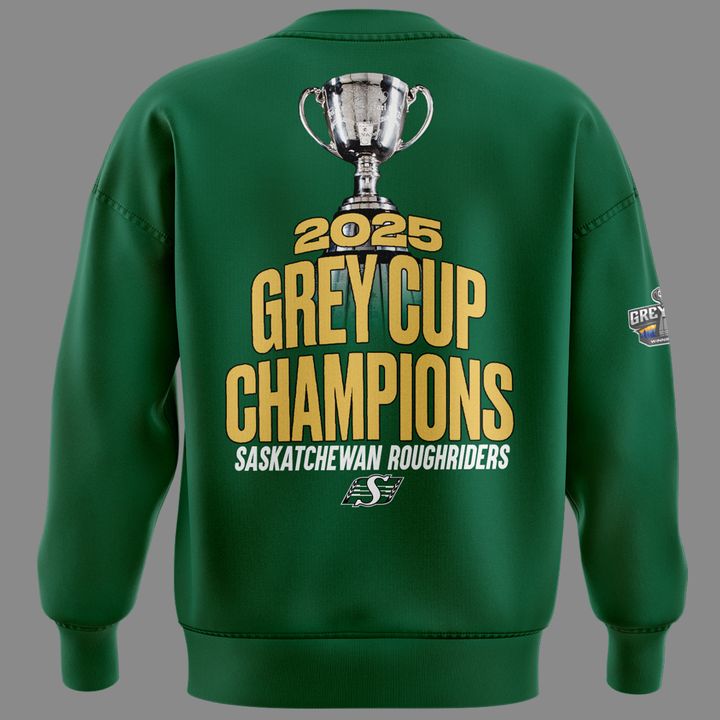 Saskatchewan Roughriders GreyCup Champions 2025 Sweatshirt