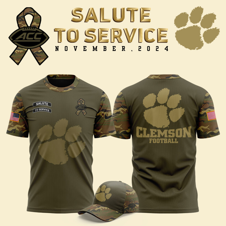 03.Clemson Football x - Military Appreciation TSHIRT