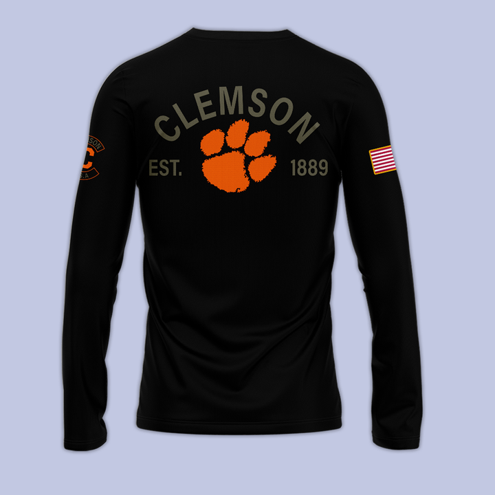 01.Clemson Football x - Military Appreciation 2025 Long Tee