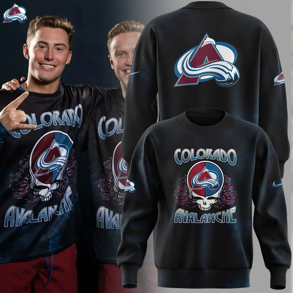 Limited Edition Colorado Avalanche Grateful Dead Night Sweatshirt