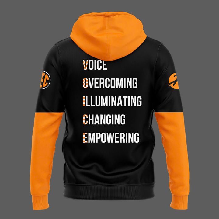 8B . Special New Voice Black Orange Hoodie