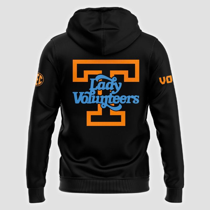 8CC . Special New Coach Kim Caldwell Lady Vols Black Hoodie