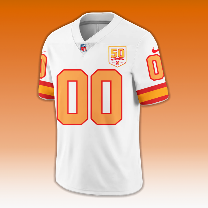 White '76 Tampa Bay Buccaneers Game Jersey