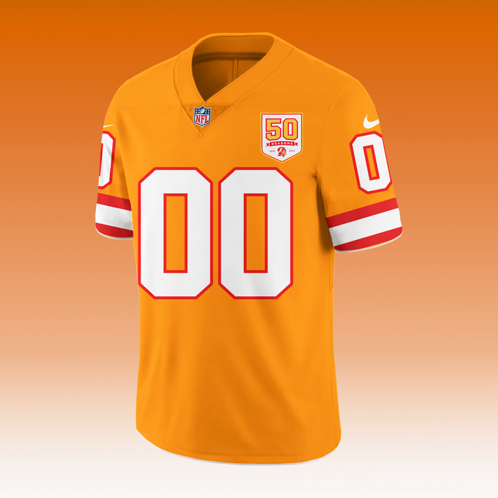 Creamsicle Tampa Bay Buccaneers 50th Season Game Jersey