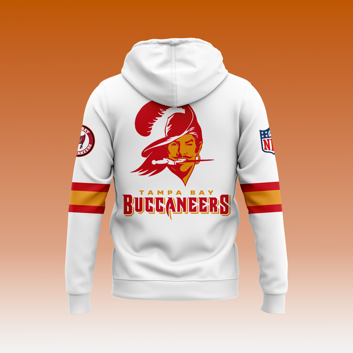 White '76 Tampa Bay Buccaneers Game Hoodie