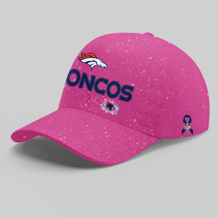 Limited Edition Denver Broncos Breast Cancer Awareness Pink Tshirt 2025