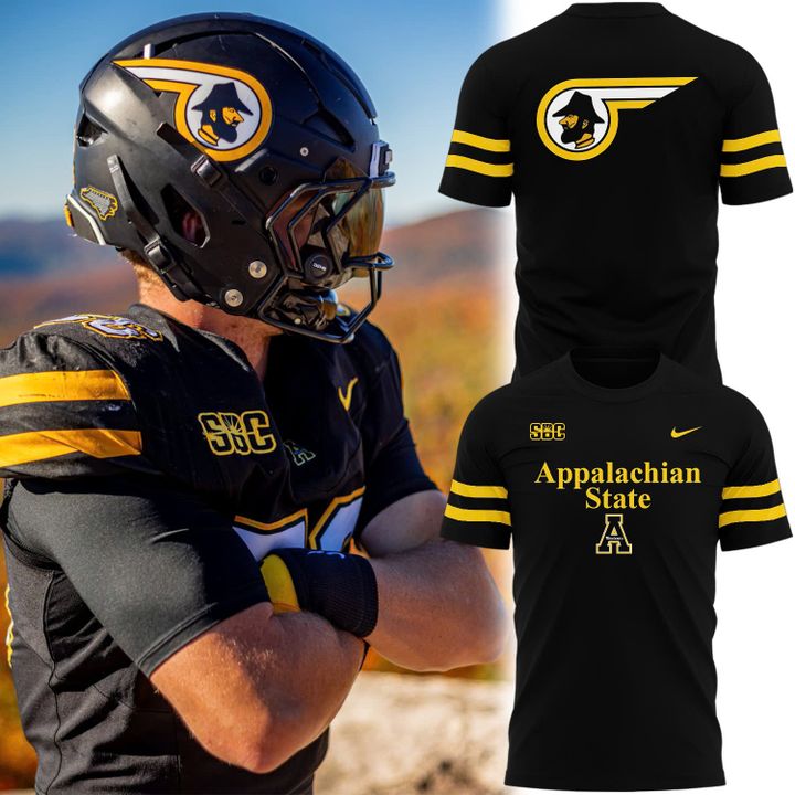 1983-1989 Appalachian State Throwbacks Helmet Logo Tshirt