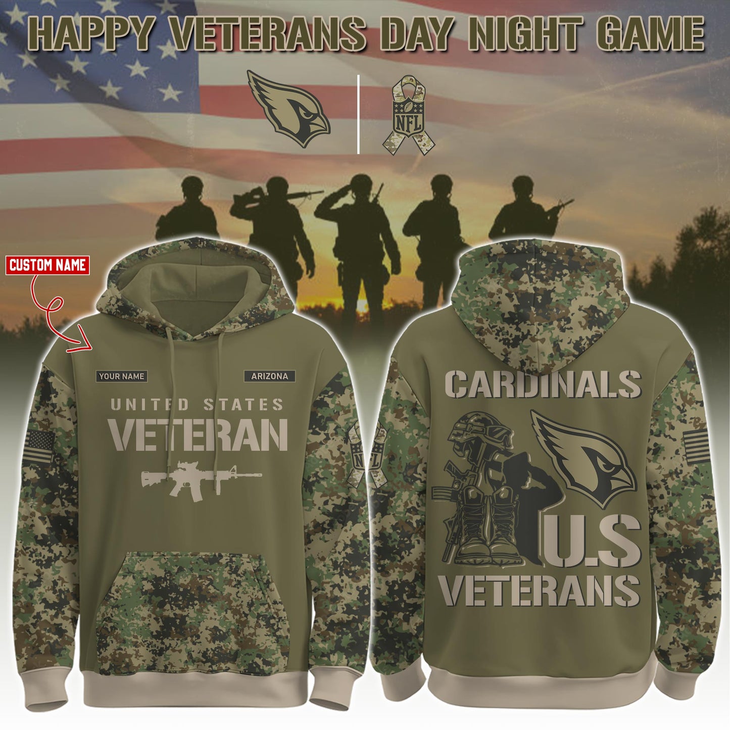.ARI-Veteran Day 2025 Hoodie Limited Edions
