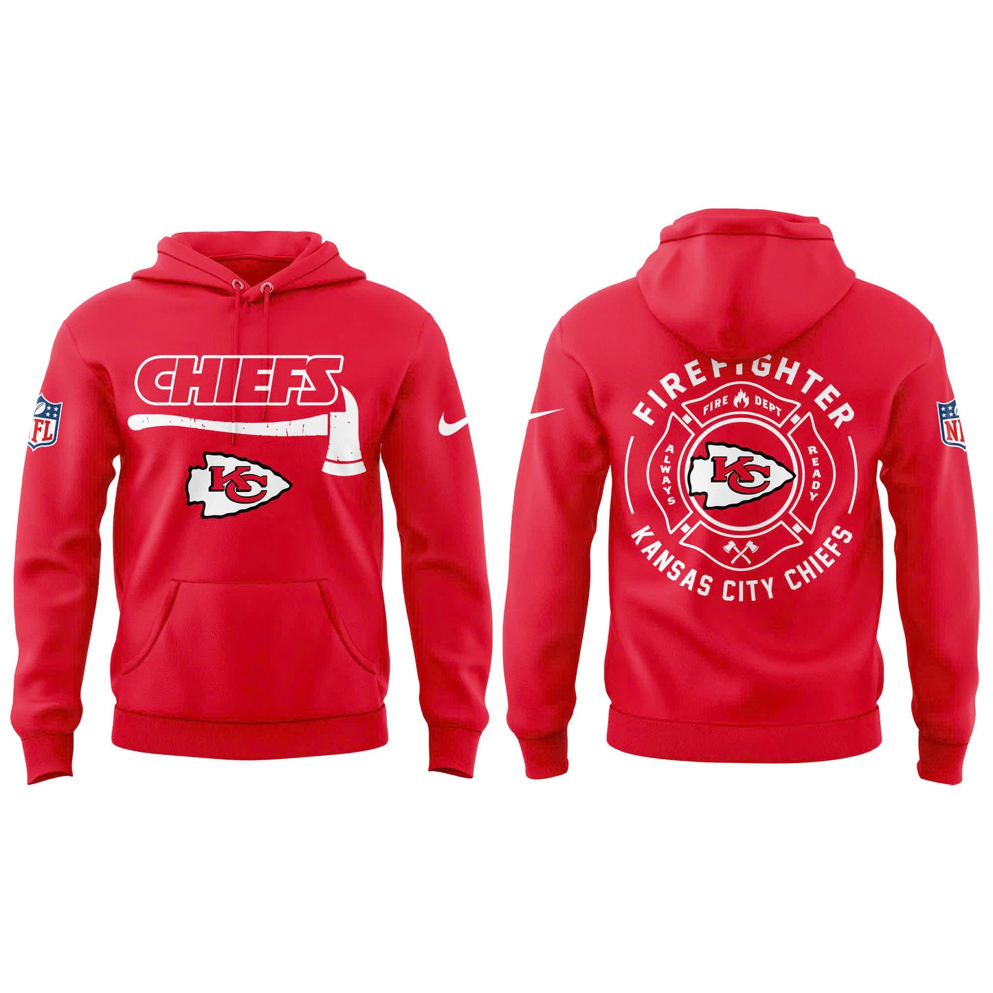 Kansas City Chiefs Firefighter Application Combo Hoodie | Jogger | Cap Limited Edition