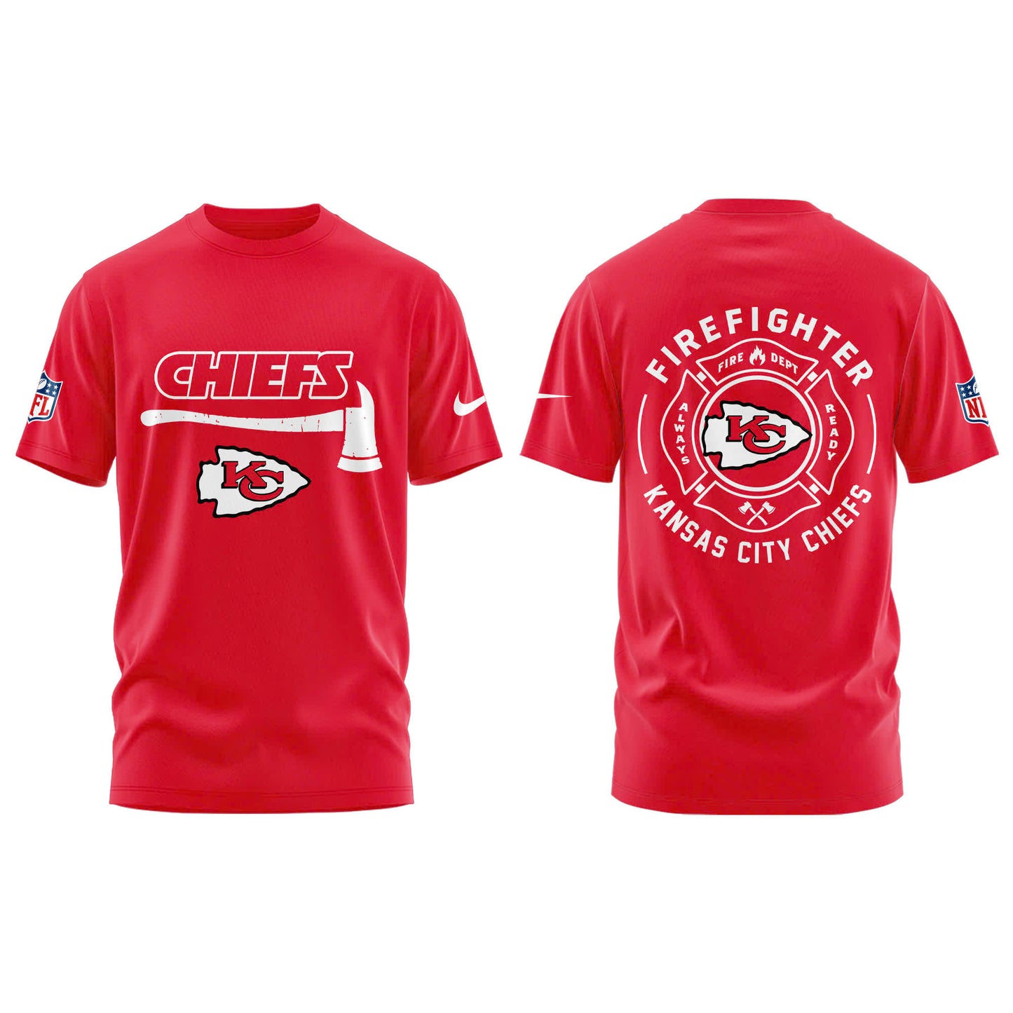 Kansas City Chiefs Firefighter Application Combo Tshirt | Jogger | Cap Limited Edition