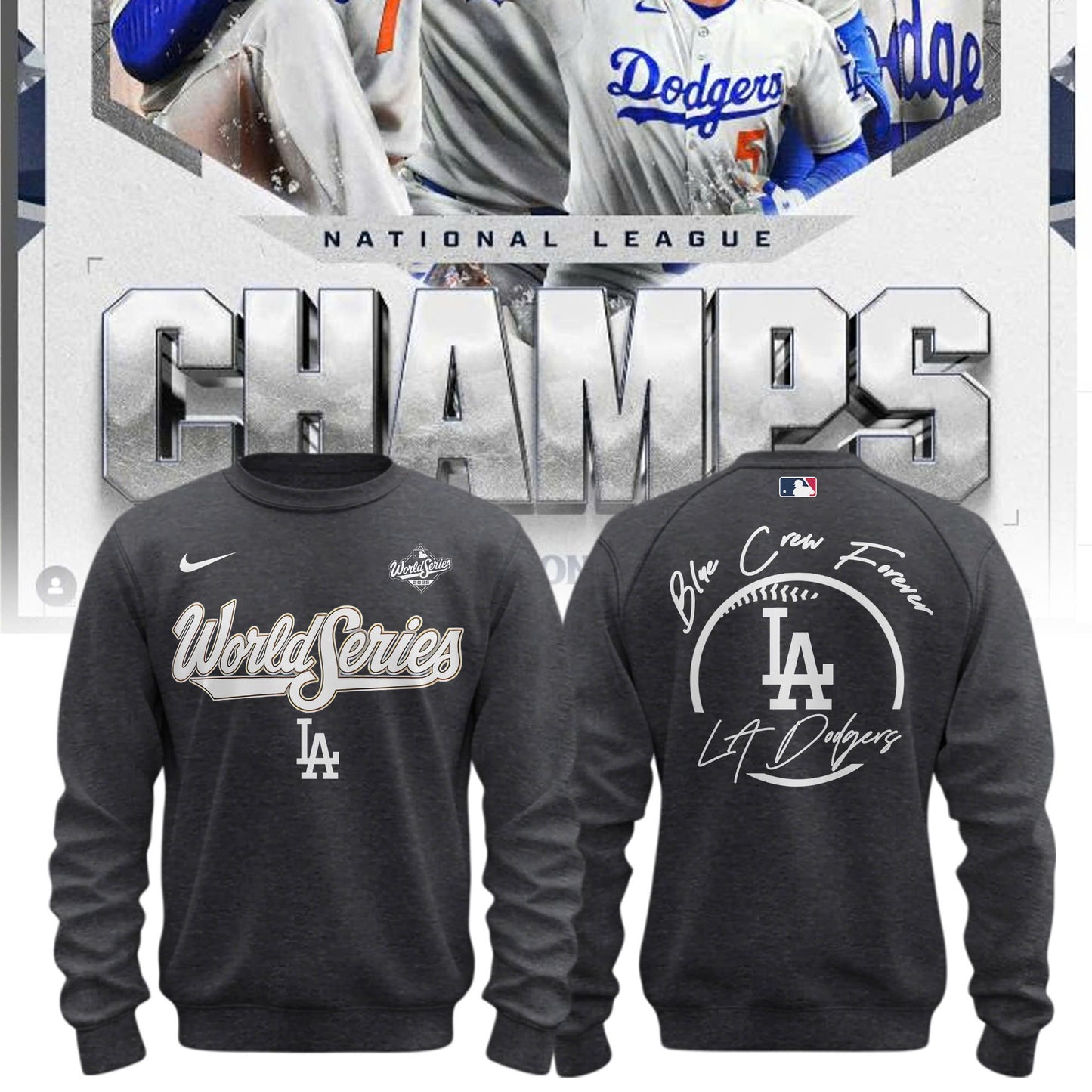 _ Los Angeles Dodgers x World Series 2025 " Blue Crew Forever "