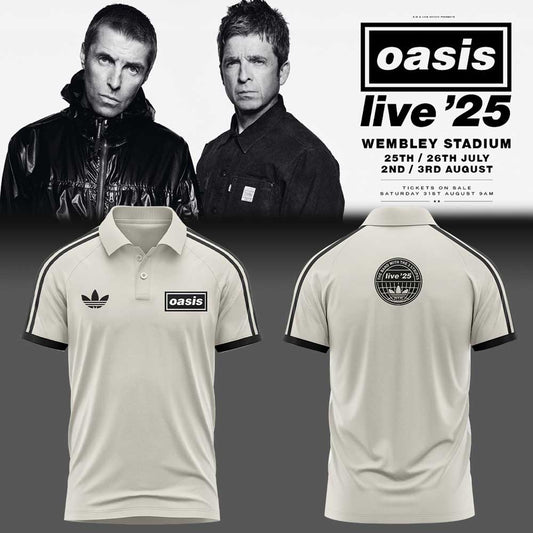 Limited Edition Oasis “Live ’25” London (Wembley Stadium) Raglan Polo
