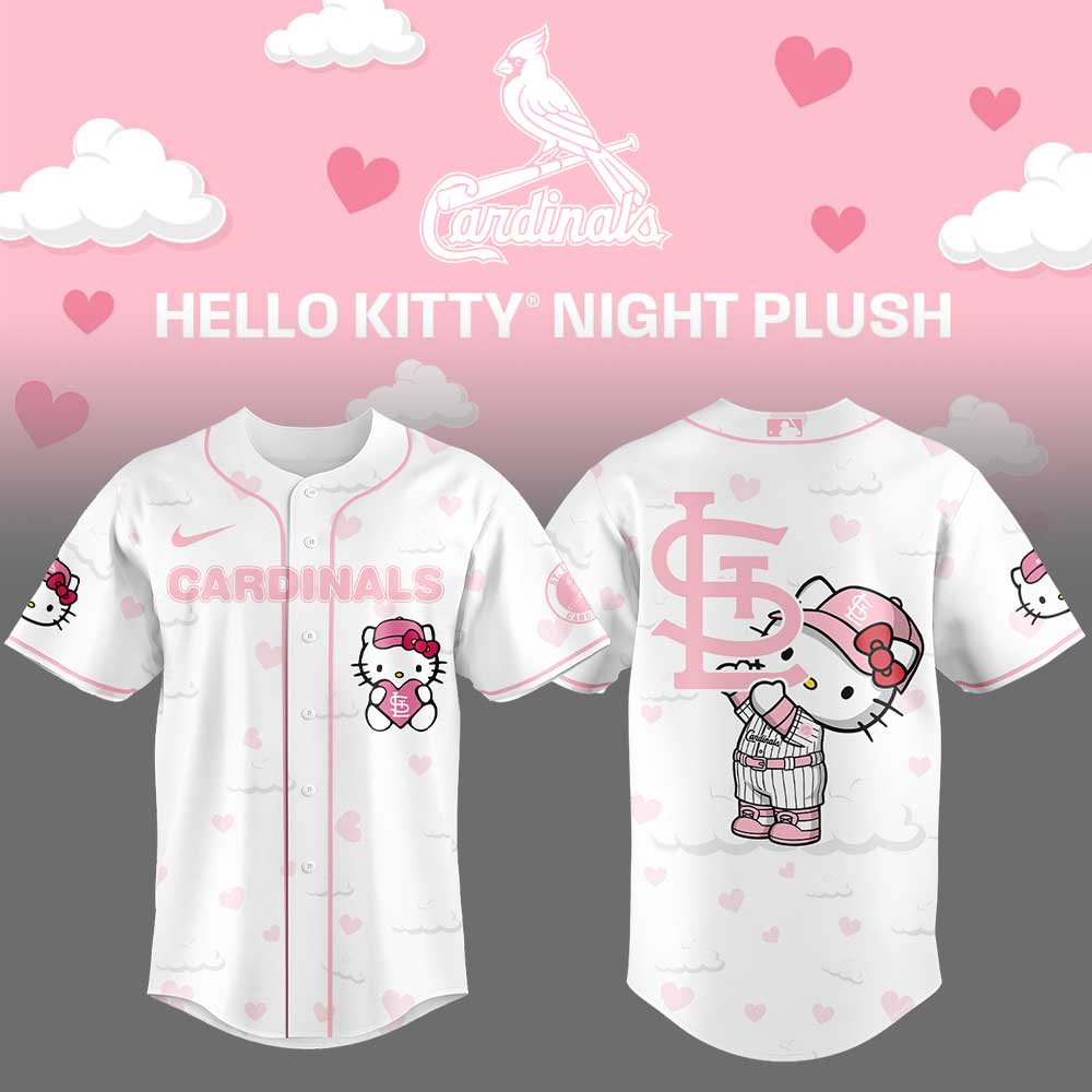 Limited Edition St.Louis Cardinals x Hello Kitty Night Plus Jersey