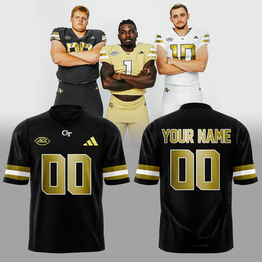 Limited Edition Georgia Tech Football New uniforms are ready for fans Custom Name, Number For Fans Black Jersey